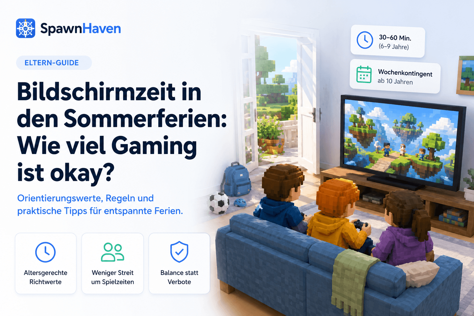 Bildschirmzeit in den Sommerferien: Wie viel Gaming ist okay?