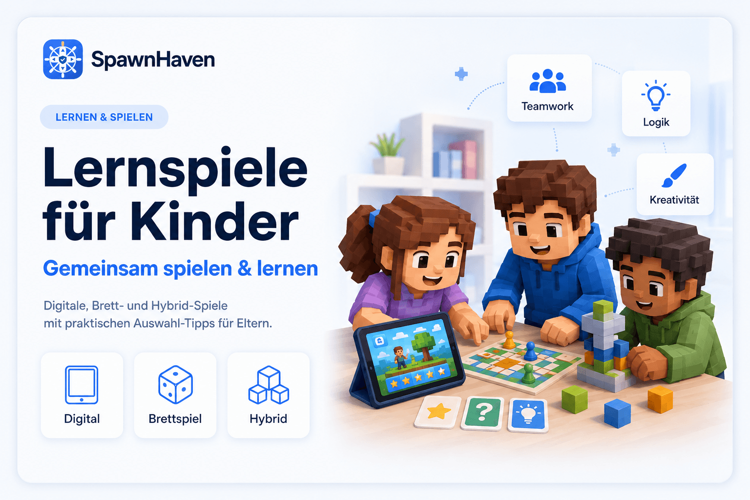 Lernspiele für Kinder: gemeinsam spielen und dabei lernen